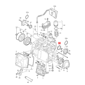 Bague d’étanchéité différentiel – boîte automatique - DQ200 / DQ250 – VW / Audi – 02M301189G