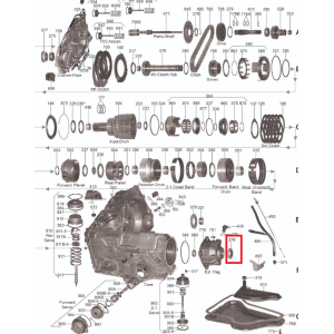 Bague D'étanchéité Différentiel boite automatique AW50-40LE vu 2
