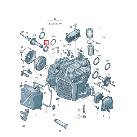 Joint Spy droit-  boite automatique DSG6 02E 0D9 2WD - 02T409189C