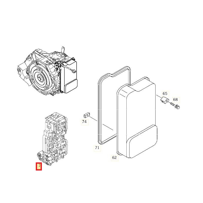 Bloc hydraulique ZF 4HP20 boîte automatique Mercedes Peugeot