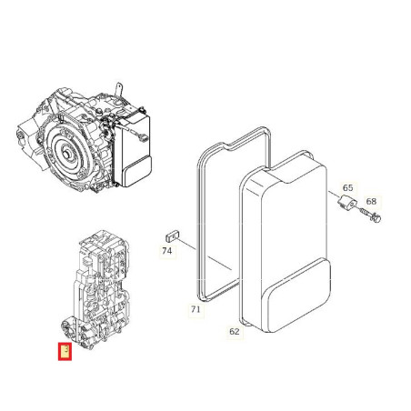 Bloc hydraulique ZF 4HP20 boîte automatique Mercedes Peugeot