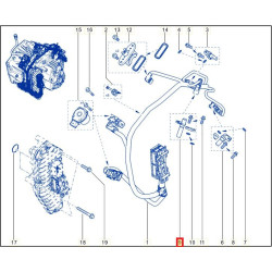 CAPTEUR VITESSE 4EME RAPPORT  6DCT250 EDC DC4 DPS6 FORD RENAULT