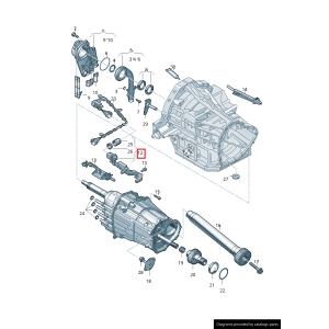 Capteur de position du levier de vitesses Audi Volkswagen Porche