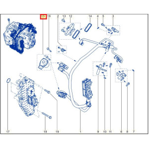 Moteur de selection d'embrayage  6DCT250 EDC DC4 DPS6 RENAULT