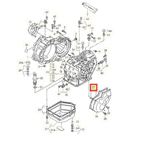 Joint de Carter arriere pour transmission automatique VW 096, 01M, AD4 VOLKSWAGEN AUDI