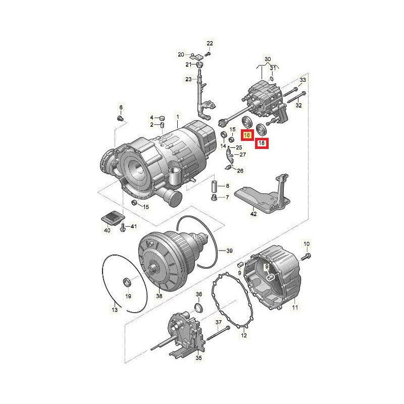 Piste magnétique pour capteur d'entrée et sortie Boite automatique 0AW CVT 0AW331291B