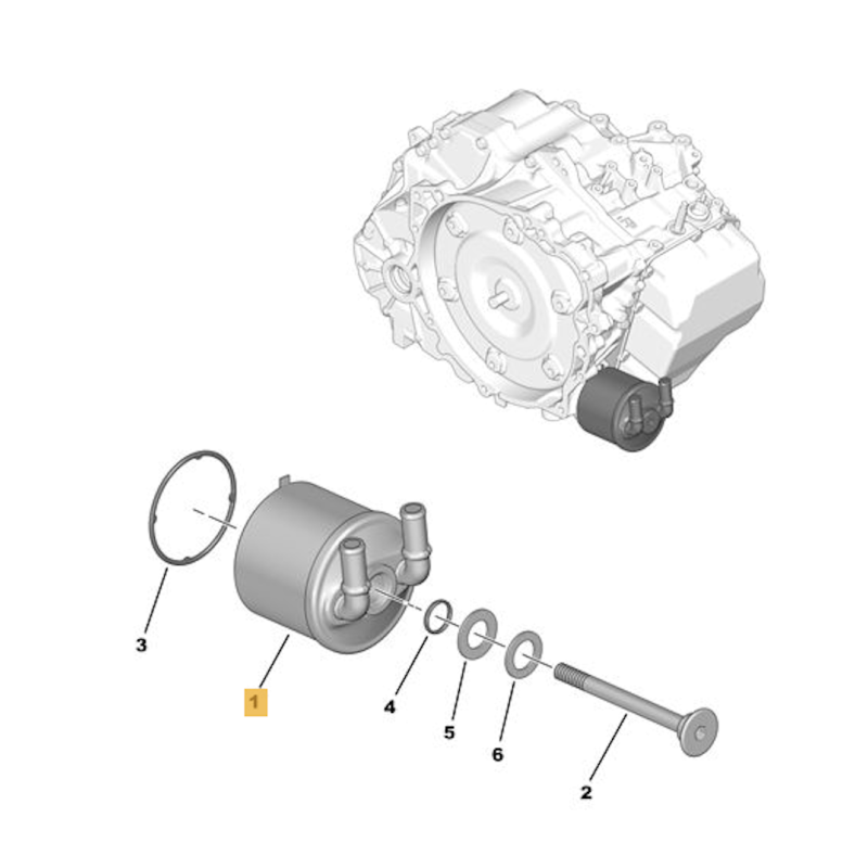 Refroidisseur d’huile externe – boîte automatique TF80 – Peugeot / Land Rover