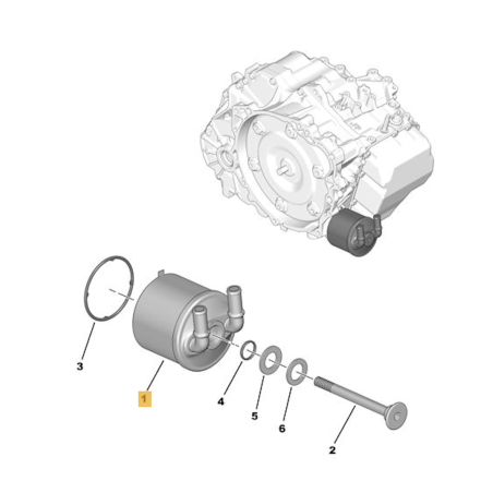 Refroidisseur d’huile externe – boîte automatique TF80 – Peugeot / Land Rover