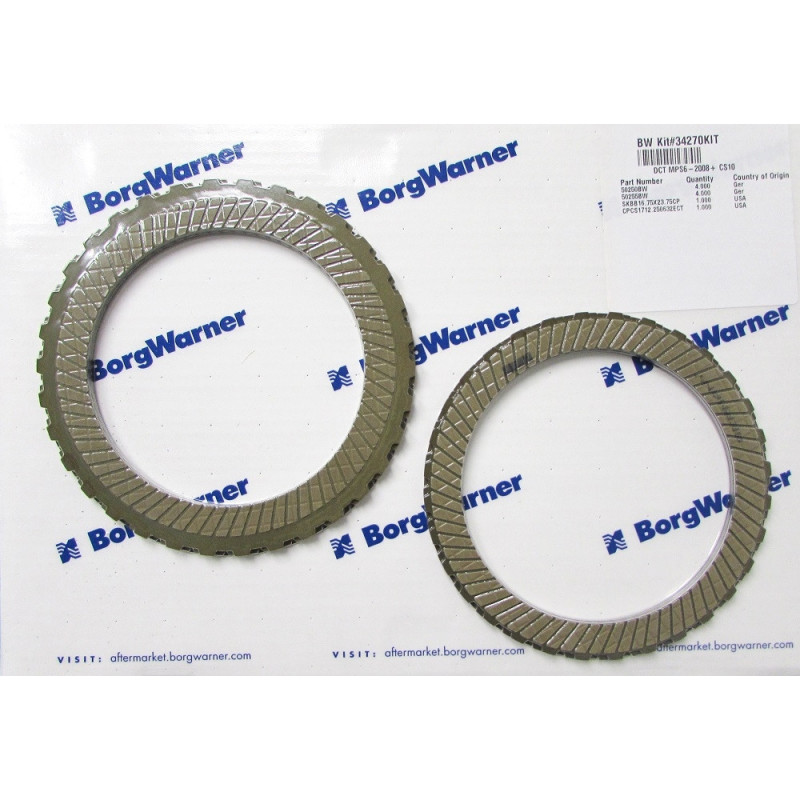 KIT DISQUES DE FRICTION MPS6 POWERSHIFT 6DCT450 6DCT470 BORG WARNER