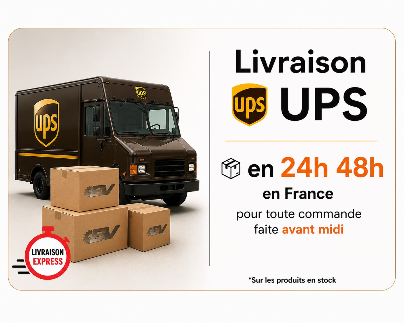 BV Automatic vous propose une livraison rapide