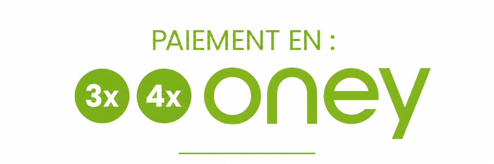 Paiement en 3x ou 4x Oney pour les particuliers